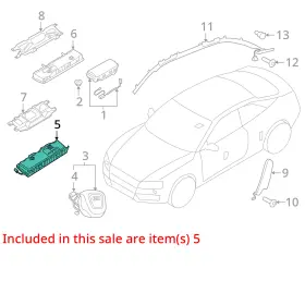 253-67305 Audi 2013-2017 S5 Rh Passenger Knee Airbag Oem #3