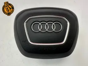 4m0880201p Audi 2017-2024 Q7 Q8 Front Left Driver Side Steering Wheel Airbag Black Oem