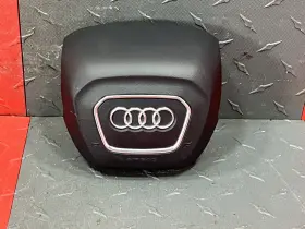 62670370 Audi 2017-2019 Q7 Drivers Steering Wheel Air Bag Airbag Black-vb #62670370