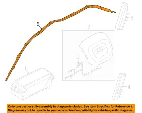 80a880741k Audi 2018-2024 Q5 Lh Driver Roof Curtain Airbag Oem #3