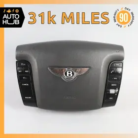 3w0880199q Bentley 03-12 Continental Gt Flying Spur Driver Steering Wheel Airbag Oem 31k