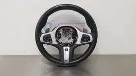 235-10320 Bmw 22 X7 M50i G07 M-sport Package Round Heat Steering Wheel With Controls Black