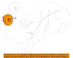 253-10714 Bmw 2018-2023 X3 3 Spoke Flat Top Driver Wheel Airbag Air Bag Oem Lkq #3