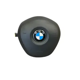 253-53481 Bmw 2016-2017 X1 Driver Wheel Air Bag Black Kcsw 3 Spoke Flat Bottom Oem
