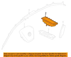 253-68261 Bmw 2016-2020 750 Rh Passenger Dash Airbag Air Bag Oem #3