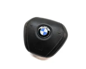32306876833 Bmw 2016-2021 7 Series G11 3 Spoke Sport Steering Wheel Airbag Air Bag Black