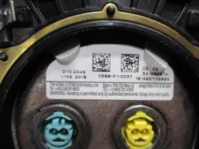 253-10487 Ford 2018 2019 2020 2021 2022 Ecosport Wheel Airbag Driver Air Bag Oem #3