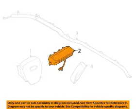253-11501 Ford 2018-2021 Expedition Rh Passenger Dash Airbag Oem #3 253-11501 Ford 2018-2021 Expedition Rh Passenger Dash Airbag Oem #3