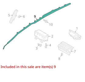 Gm5z17042d94a Ford 2016-2018 C-max Rh Passenger Roof Curtain Airbag Air Bag Oem #3