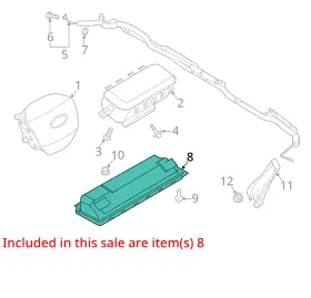 Lb5z78045j77aa Ford 2020-2024 Explorer Lh Driver Knee Airbag Air Bag Oem #3