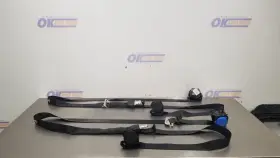 253.fd8619 Ford Truck 19 Expedition 2nd Middle Row Seat Belt Bag Set Pair Black