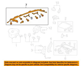 Honda 78870swal90 Used Right Curtain Air Bag Fits 2009 Cr-v Passenger Roof Us Built Ex Righ