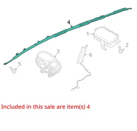 253-11655 Hyundai 2020-2023 Venue Rh Passenger Roof Curtain Airbag Air Bag Oem #3