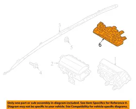 56970b1000rry Hyundai 2015-2016 Genesis Lh Driver Knee Airbag Air Bag Oem #3