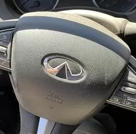 253-55637l Infiniti Driver Left Steering Wheel Air Bag Black Fits 14-15 Q50