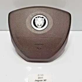 9w83043b13ad Jaguar Oem Xf Xfr Steering Wheel Airbag Air Bag Brown