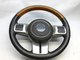 1gs311xlae Jeep 2011 - 2013 Grand Cherokee Overland Steering Wheel And Airbag Assy Woodgrain