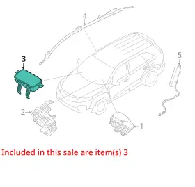253-10089 Kia 2017-2022 Sportage Rh Passenger Dash Airbag Oem #3