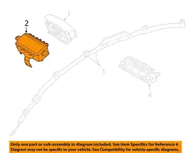 253-10097 Kia 2017-2020 Cadenza Rh Passenger Dash Airbag Air Bag Oem #3