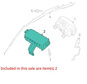 80310m7000 Kia 2019-2024 Forte Rh Passenger Dash Airbag Oem #3