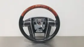 235.fd2217 Lincoln 17 Navigator Steering Wheel With Controls Black Leather And Woodgrain
