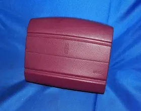 F0vy54043b13c Lincoln 1990-1992 Town Car Driver Left Steering Wheel Air Bag Maroon Red Oem