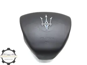 Maserati 06700133480 2014-2023 Ghibli Quattroporte Left Driver Steering Wheel Airbag Brown