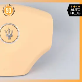 980001014 Maserati 02-07 M138 Coupe 4200 Gt Steering Wheel Air Bag Airbag Beige Oem 67k #3
