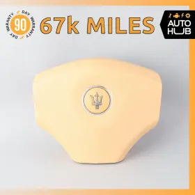 980001014 Maserati 02-07 M138 Coupe 4200 Gt Steering Wheel Air Bag Airbag Beige Oem 67k