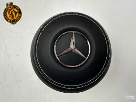 0008607402 Mercedes-benz 2018-2020 S Class W222 Sedan Front Left Steering Wheel Airbag Black Oem