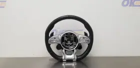 235.mb1y20 Mercedes-benz 20 Amg Gt C C190 Steering Wheel Black Leather