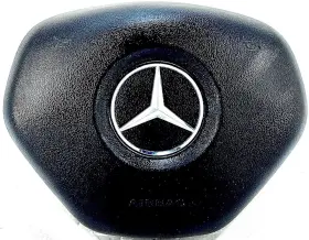 253-11185 Mercedes-benz 2015-2016 Gla Class Driver Lh Wheel Air Bag Airbag Black Oem