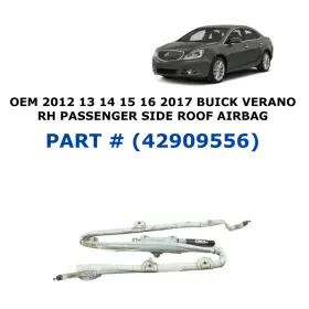 Oem Buick Part 42909556 2012 13 14 15 16 2017 Verano Right Side Roof Airbag