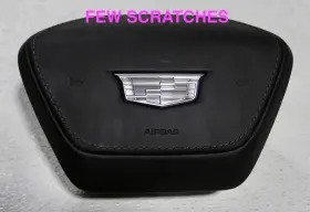 85657319 Oem Cadillac Part 2023 2024 2025 Lyriq Leather Driver Wheel Airbag W/2 Plugs Black