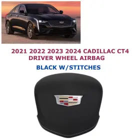 86779688 Oem Cadillac Part 2021 2022 2023 2024 Ct4 Driver Wheel Airbag Black With Stitches