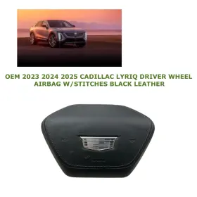 86808937 Oem Cadillac Part 2023 2024 2025 Lyriq Driver Wheel Airbag With Stitches Black