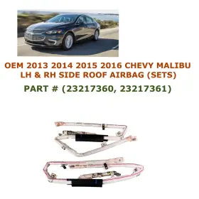23217360 Oem Chevy Part 2013 2014 2015 2016 Malibu Left And Right Side Roof Airbag Sets