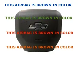 84823465 Oem Chevy Part 2019-2025 Silverado 1500 Driver Wheel Airbag Brown With Black Emblem