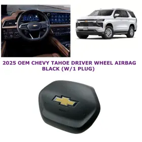 86525958 Oem Chevy Part 2025 Tahoe Driver Wheel Airbag W/1 Plug Black
