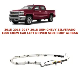 87817347 Oem Chevy Part 2015 16 17 2018 Silverado 1500 Crew Cab Left Side Roof Airbag