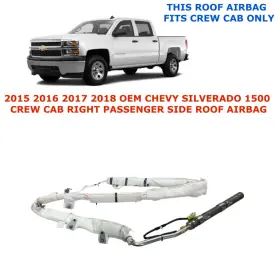 87817348 Oem Chevy Part 2015 16 17 2018 Silverado 1500 Crew Cab Right Side Roof Airbag