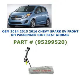 95299520 Oem Chevy Part 2014 2015 2016 Spark Ev Front Right Side Seat Airbag