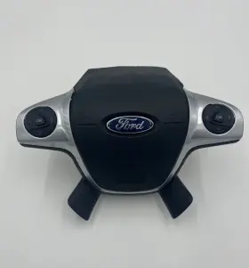Em51-a042b85-ba Oem Ford Part 2012 2013 2014 Focus Driver Wheel Airbag Black/chrome With Control Switches