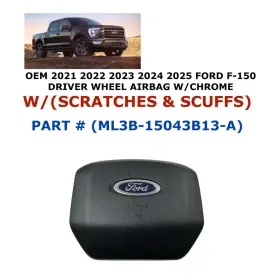 Oem Ford Part Ml3b-15043b13-a 2021 2022 2023 2024 2025 F-150 Driver Wheel Airbag