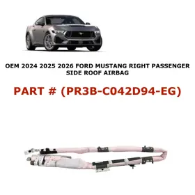 Pr3b-c042d94-eg Oem Ford Part 2024 2025 2026 Mustang Right Side Roof Airbag