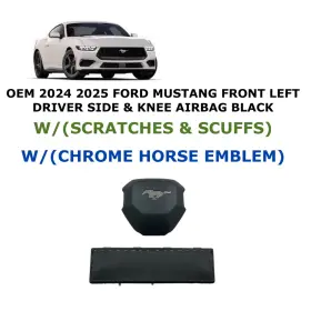 Oem Ford Part Pr3b-c043b13-ae 2024 2025 2026 Mustang Driver Wheel And Knee Airbag Black