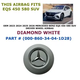 000-860-34-04-1d28 Oem Mercedes-benz Part 2023 24 25 2026 Eqs 450 580 Suv Driver Wheel Airbag 000-860-34-04