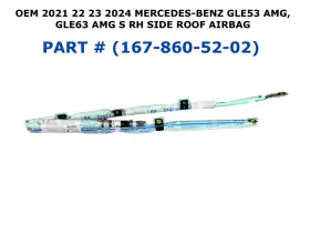 Oem Mercedes-benz Part 167-860-52-02 2021 22 23 2024 Mercedes-benz Gle 53 Amg Right Side Roof Airbag