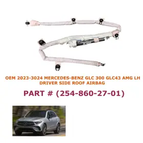 254-860-27-01 Oem Mercedes-benz Part 2023-2026 Glc 300 43 Amg Left Side Roof Airbag
