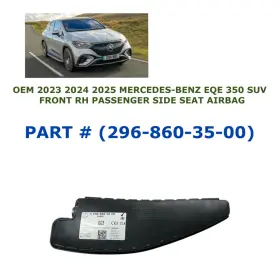 296-860-35-00 Oem Mercedes-benz Part 2023-2025 Eqe 350 Suv Front Right Side Seat Airbag